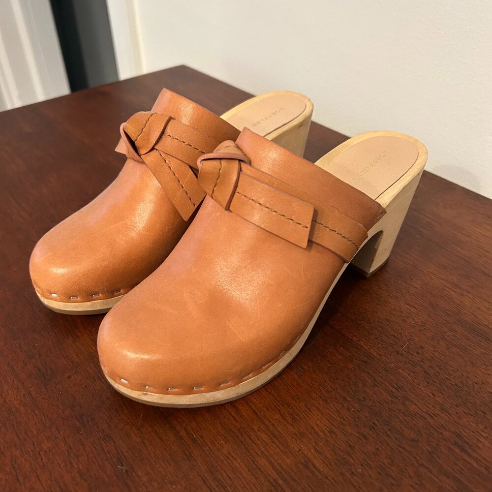 Loeffler Randall Leather Knot Clogs Size 6